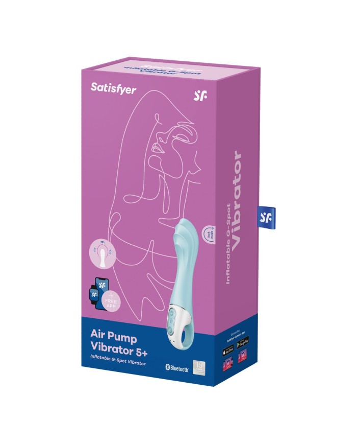 Vibratore Satisfyer Air Pump Vibrator 5 Azzurro