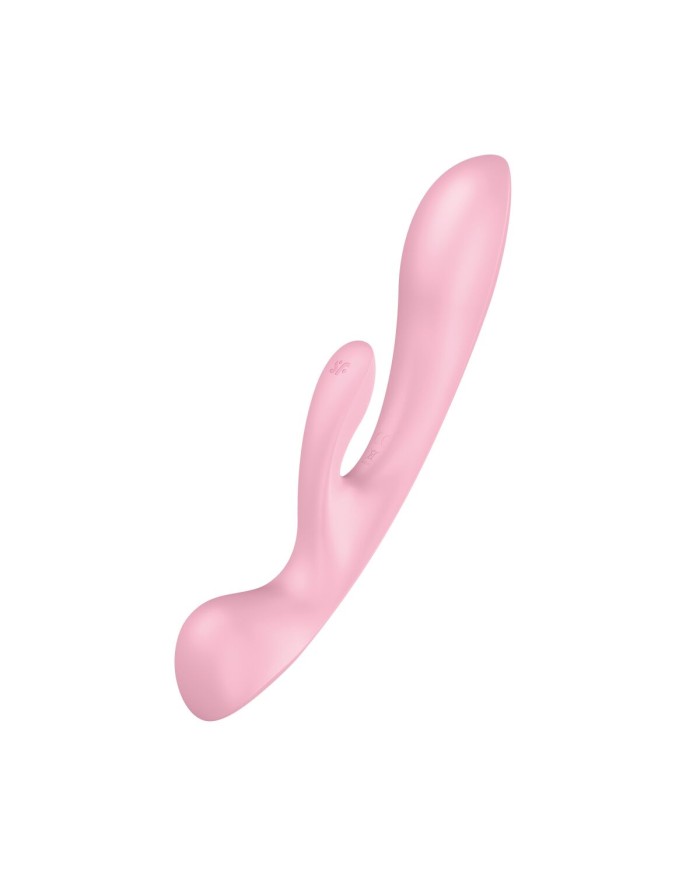 Vibratore Doppia Stimolazione Satisfyer Triple oh Rosa