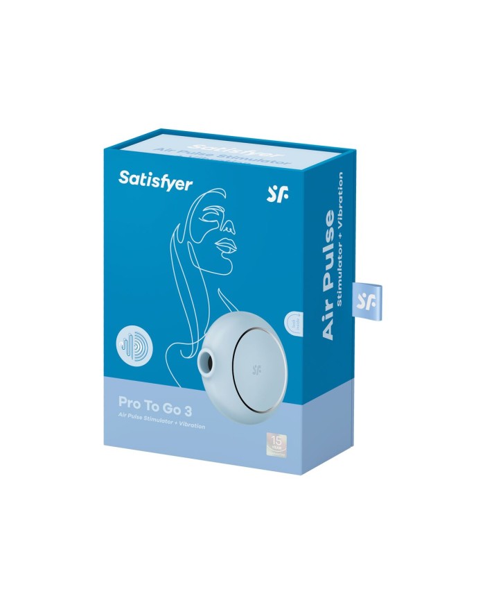 Succhia Clitoride Satisfyer Pro To Go 3 Azzurro Succhia Clitoride Satisfyer Pro To Go 3 Azzurro