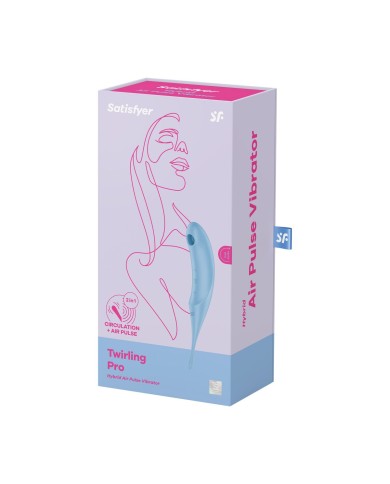 Succhia Clitoride Satisfyer Twirling Pro Azzurro