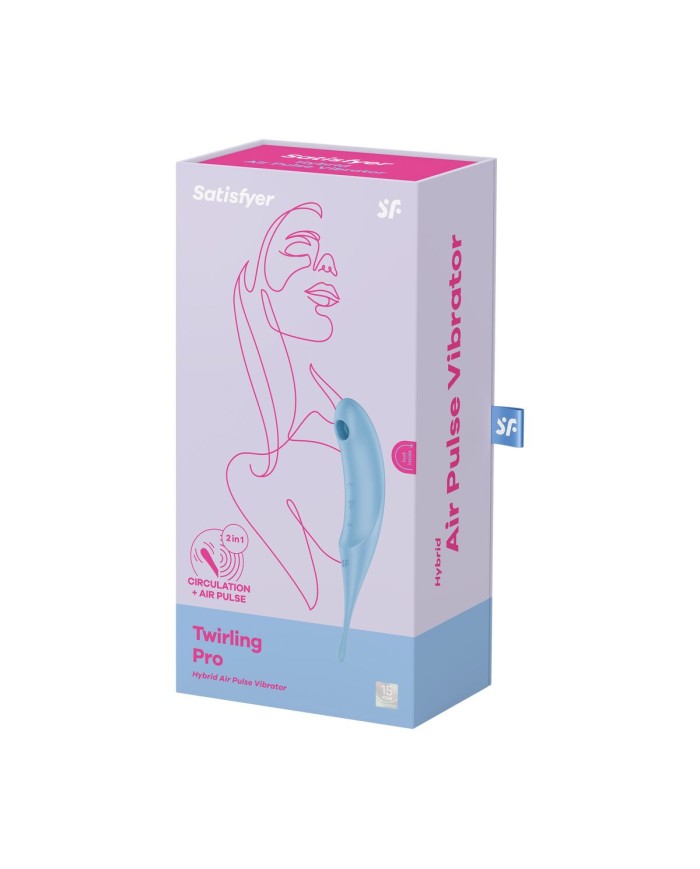 Succhia Clitoride Satisfyer Twirling Pro Azzurro