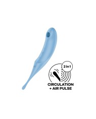 Succhia Clitoride Satisfyer Twirling Pro Azzurro