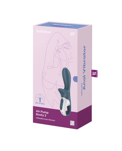 Vibratore Anale Satisfyer Air Pump Booty 2 Grigio Vibratore Anale Satisfyer Air Pump Booty 2 Grigio