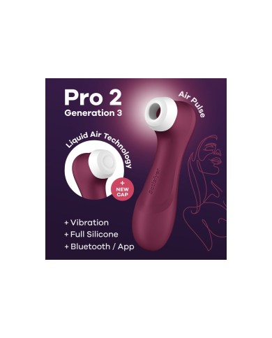 Succhia Clitoride Satisfyer PRO 2 GENERATION 3 Rosso
