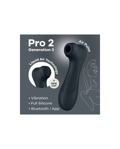 Succhia Clitoride Satisfyer Pro 2 Generation 3 Nero