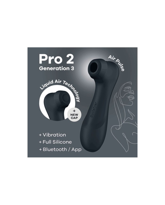Succhia Clitoride Satisfyer Pro 2 Generation 3 Nero Succhia Clitoride Satisfyer Pro 2 Generation 3 Nero