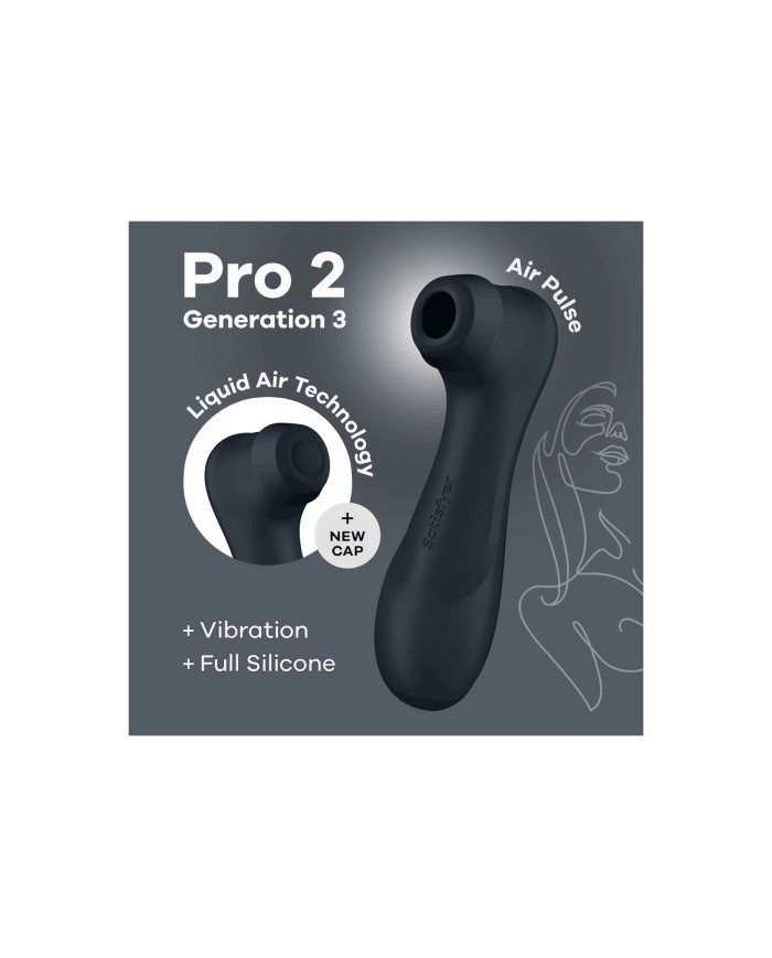 Succhia Clitoride Satisfyer Pro 2 Generation 3 Nero Succhia Clitoride Satisfyer Pro 2 Generation 3 Nero