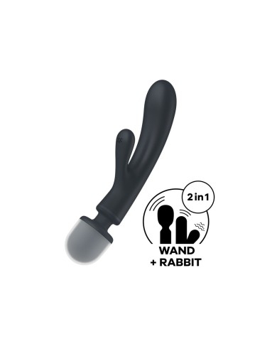 Vibratore Doppia Stimolazione Satisfyer Triple Lover Grigio