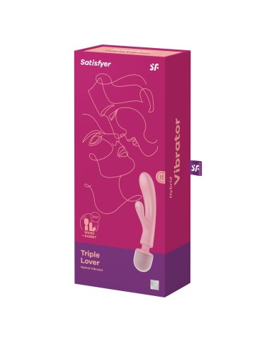 Vibratore Doppia Stimolazione Satisfyer Triple Lover Rosa