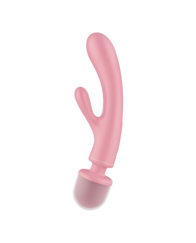 Vibratore Doppia Stimolazione Satisfyer Triple Lover Rosa
