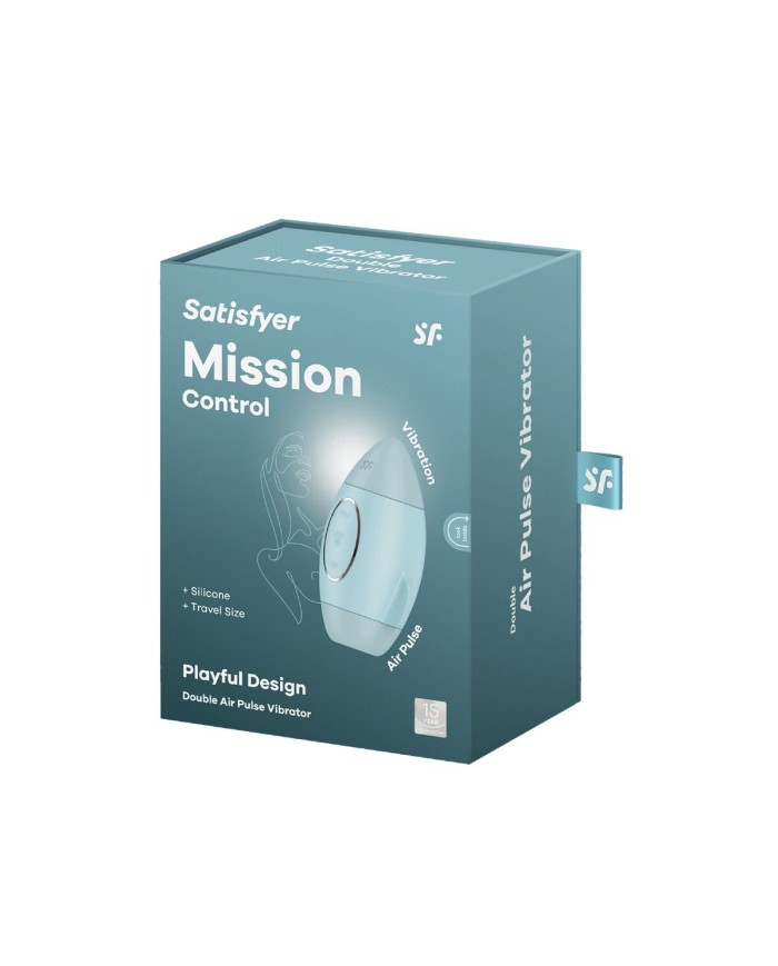 Succhia Clitoride Satisfyer Mission Control Azzurro Succhia Clitoride Satisfyer Mission Control Azzurro