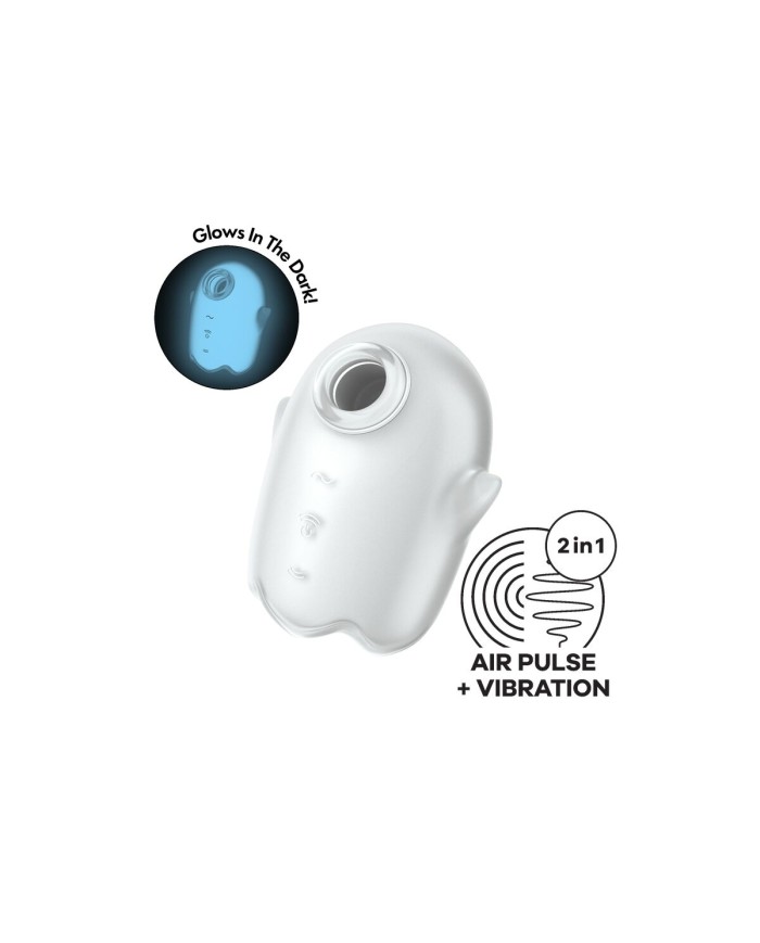Succhia Clitoride Satisfyer Glowing Ghost Bianco Succhia Clitoride Satisfyer Glowing Ghost Bianco