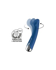 Vibratore per il Punto-G Satisfyer Spinning G-Spot 1 Azzurro