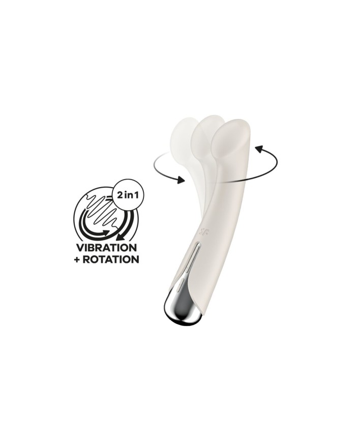 Vibratore per il Punto-G Satisfyer Spinning G-Spot 1 Bianco