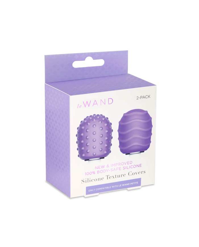 Massaggiatore Vibrante Ondulato in Silicone Petite Silicone Texture Covers Le Wand Petite Massaggiatore Vibrante Ondulato in Silicone Petite Silicone Texture Covers Le Wand Petite