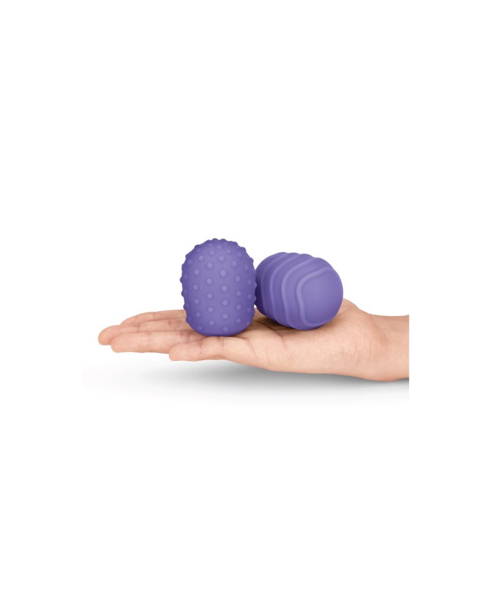 Massaggiatore Vibrante Ondulato in Silicone Petite Silicone Texture Covers Le Wand Petite Massaggiatore Vibrante Ondulato in Silicone Petite Silicone Texture Covers Le Wand Petite