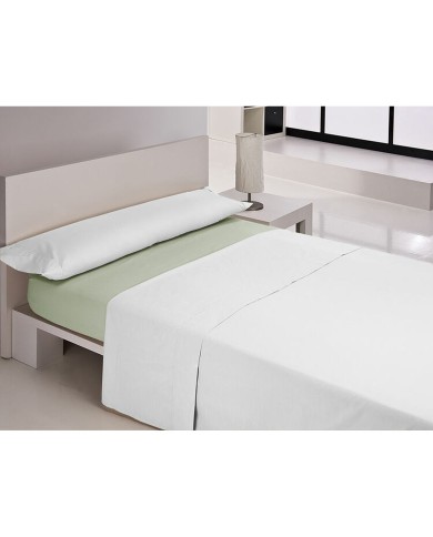 Lenzuolo con angoli aderenti Happy Home MIX COLORS Verde Matrimoniale 150 x 200 + 30 cm