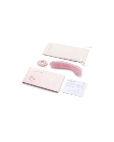 Vibratore per il Punto-G Le Wand Crystal Rosa Vibratore per il Punto-G Le Wand Crystal Rosa