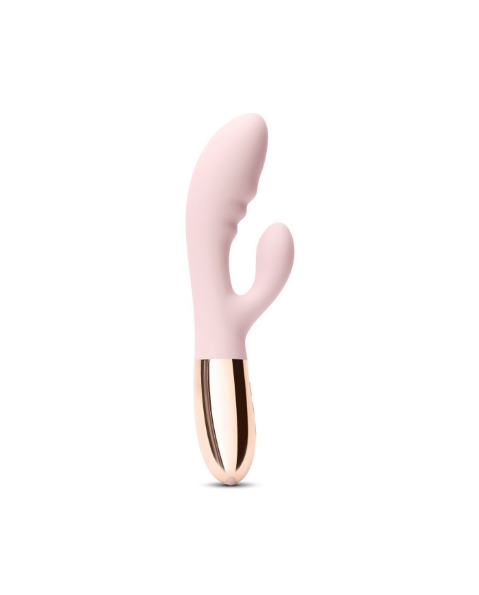 Vibratore Doppia Stimolazione Le Wand Blend Rose Gold Dorato Oro Rosa