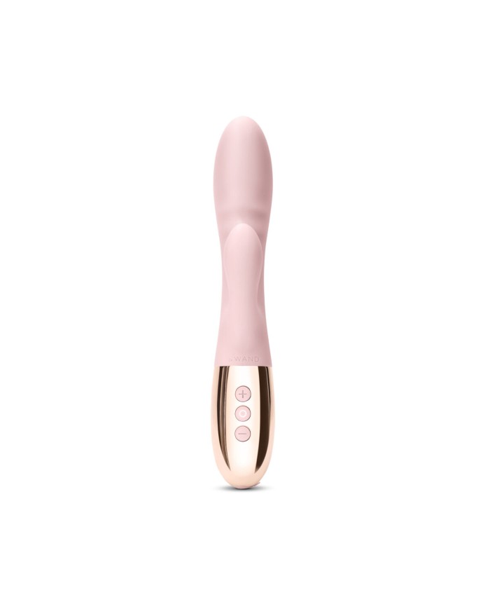 Vibratore Doppia Stimolazione Le Wand Blend Rose Gold Dorato Oro Rosa