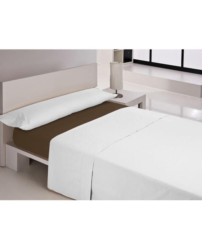 Lenzuolo con angoli aderenti Happy Home MIX COLORS Marrone Osimano 180 x 200 + 30 cm