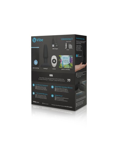 Plug anale con telecomando B-Vibe 5858070000 Nero Plug anale con telecomando B-Vibe 5858070000 Nero