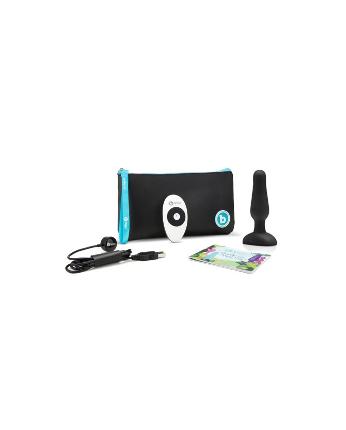 Plug anale con telecomando B-Vibe NOVICE Nero