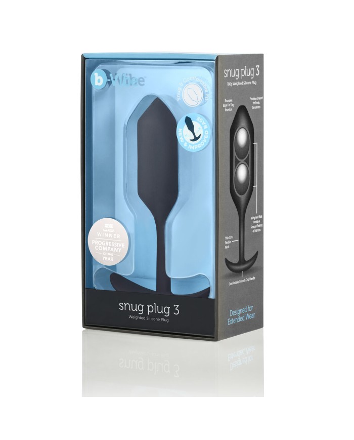 Plug Anale B-Vibe SNUG PLUG 3 Nero