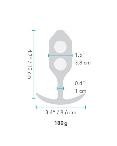 Plug Anale B-Vibe SNUG PLUG 3 Nero Plug Anale B-Vibe SNUG PLUG 3 Nero