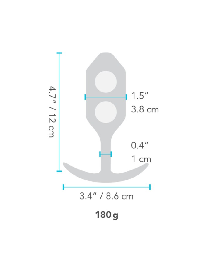 Plug Anale B-Vibe SNUG PLUG 3 Nero