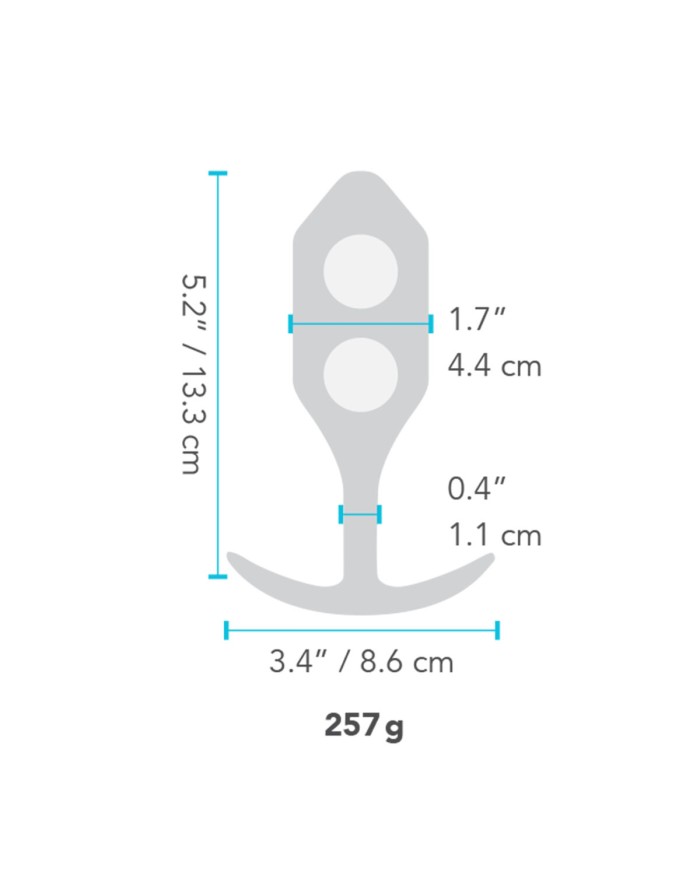 Plug Anale B-Vibe 96779 Nero