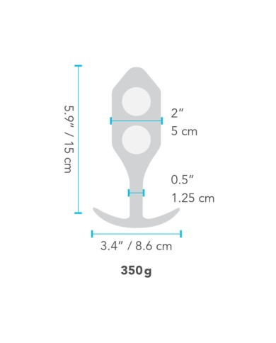 Plug Anale B-Vibe 12035 Nero Plug Anale B-Vibe 12035 Nero