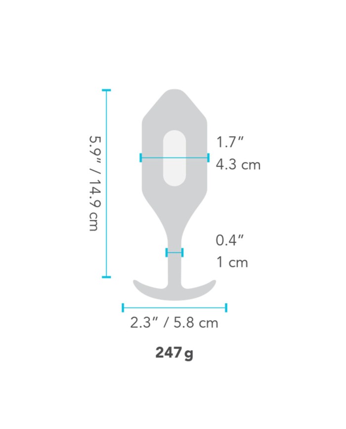 Plug Anale B-Vibe Vibrating Nero