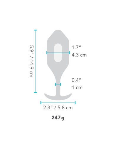 Plug Anale B-Vibe Vibrating Azzurro Plug Anale B-Vibe Vibrating Azzurro