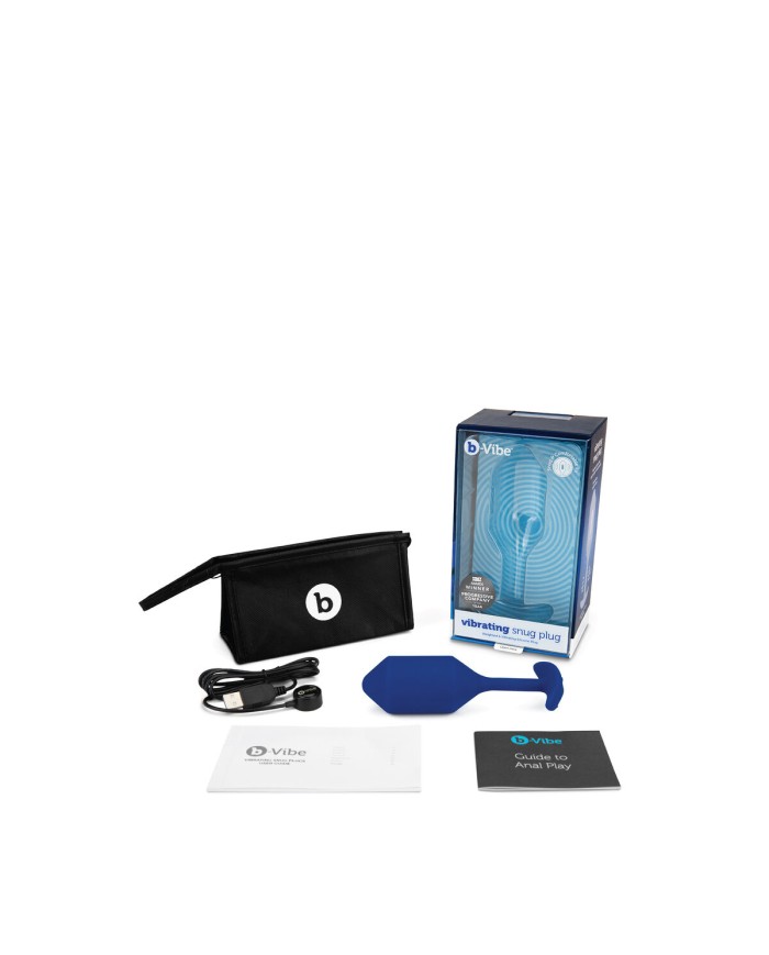 Plug Anale B-Vibe Vibrating Azzurro