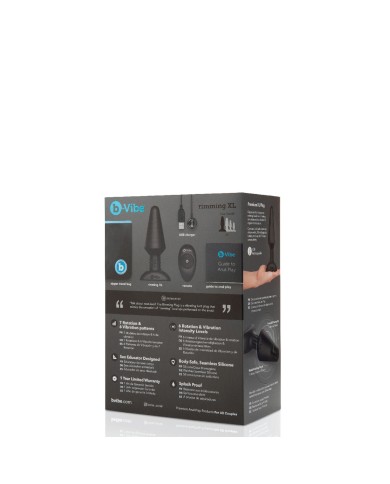 Plug Anale B-Vibe Rimming Nero XL Plug Anale B-Vibe Rimming Nero XL