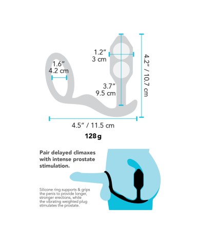 Plug Anale Snug & Tug B-Vibe Nero Plug Anale Snug & Tug B-Vibe Nero