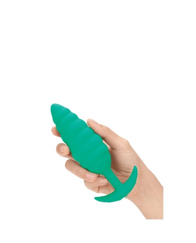 Butt Plug Vibrante B-Vibe Twist Texture Verde Butt Plug Vibrante B-Vibe Twist Texture Verde