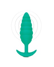 Butt Plug Vibrante B-Vibe Twist Texture Verde
