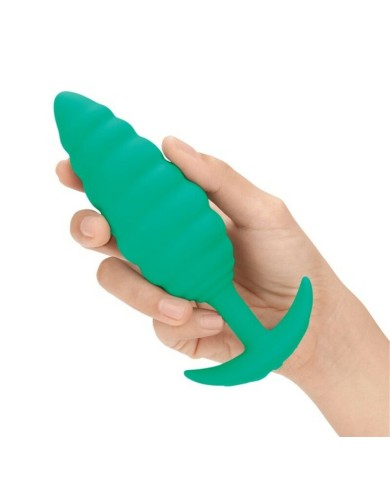 Butt Plug Vibrante B-Vibe Twist Texture Verde Butt Plug Vibrante B-Vibe Twist Texture Verde