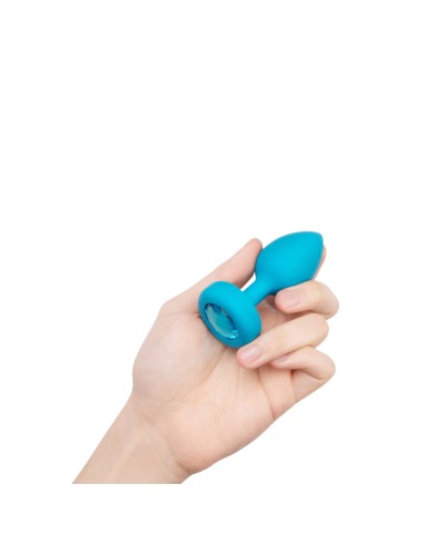 Plug Anale B-Vibe Vibrating Jewel Azzurro S/M Plug Anale B-Vibe Vibrating Jewel Azzurro S/M