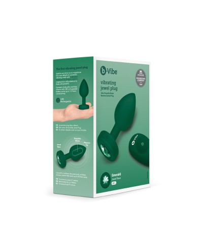 Plug Anale B-Vibe Vibrating Jewel Verde M/L Plug Anale B-Vibe Vibrating Jewel Verde M/L