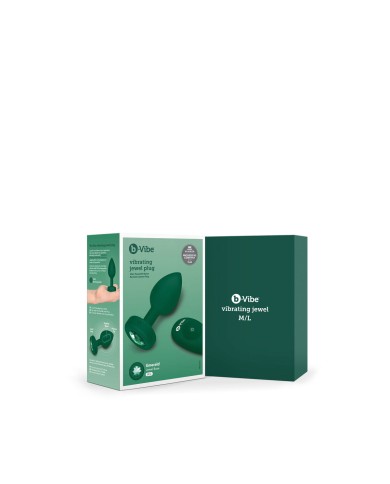 Plug Anale B-Vibe Vibrating Jewel Verde M/L
