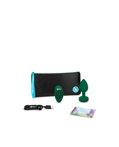 Plug Anale B-Vibe Vibrating Jewel Verde M/L