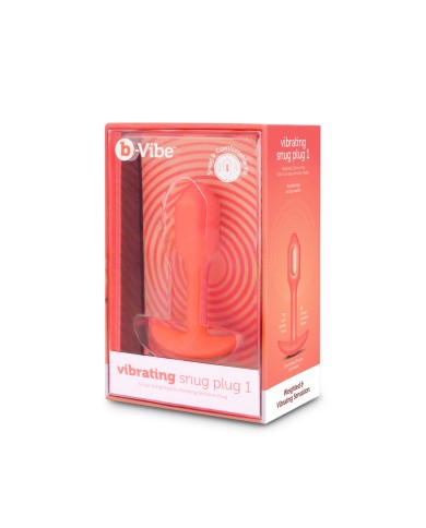 Plug Anale B-Vibe Vibrating Snug Arancio Plug Anale B-Vibe Vibrating Snug Arancio