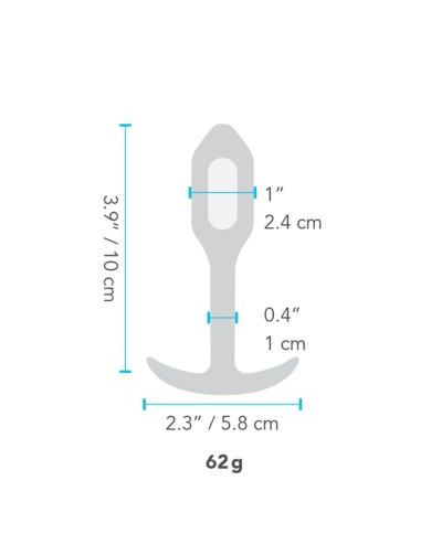 Plug Anale B-Vibe Vibrating Snug Arancio Plug Anale B-Vibe Vibrating Snug Arancio