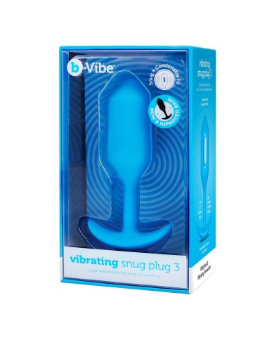 Plug Anale B-Vibe Vibrating Snug 3 Azzurro (3,7 x 13,8 x 1 cm) Plug Anale B-Vibe Vibrating Snug 3 Azzurro (3,7 x 13,8 x 1 cm)