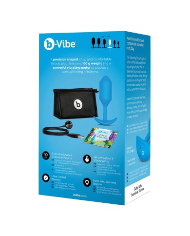 Plug Anale B-Vibe Vibrating Snug 3 Azzurro (3,7 x 13,8 x 1 cm) Plug Anale B-Vibe Vibrating Snug 3 Azzurro (3,7 x 13,8 x 1 cm)