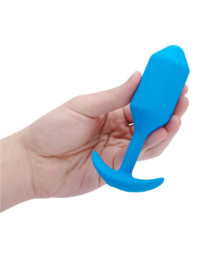 Plug Anale B-Vibe Vibrating Snug 3 Azzurro (3,7 x 13,8 x 1 cm)