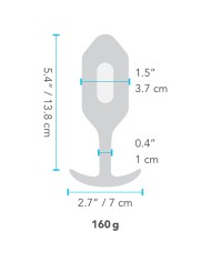 Plug Anale B-Vibe Vibrating Snug 3 Azzurro (3,7 x 13,8 x 1 cm)